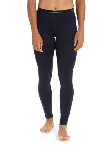 Icebreaker Merino 260 Tech Thermal Leggings Naisten Base Layers Laivastonsininen | FI 1924VRWD